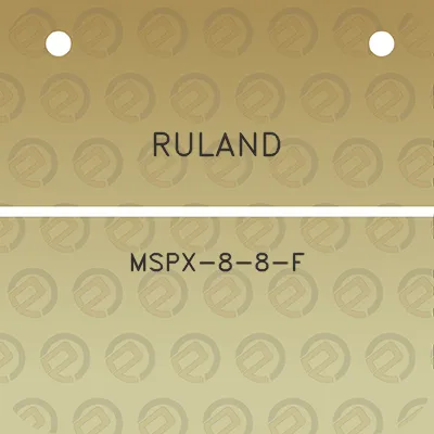 ruland-mspx-8-8-f