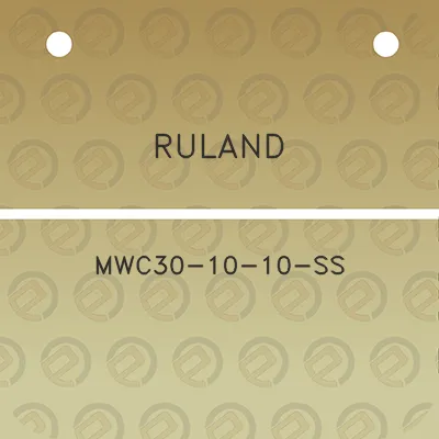 ruland-mwc30-10-10-ss