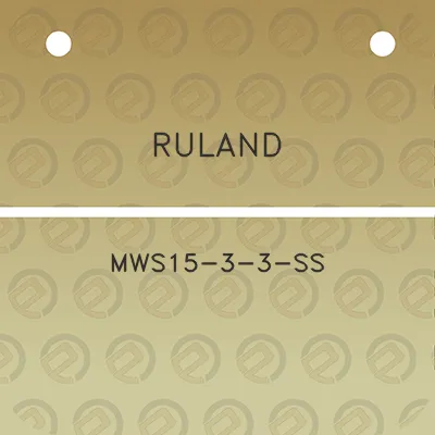 ruland-mws15-3-3-ss