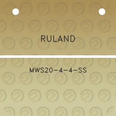 ruland-mws20-4-4-ss