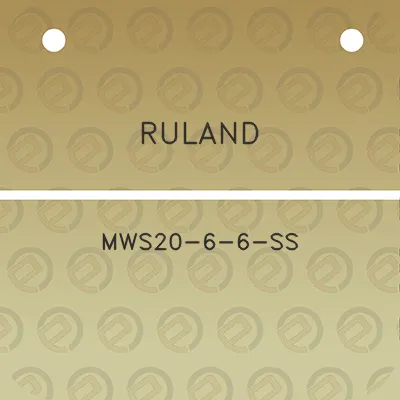 ruland-mws20-6-6-ss