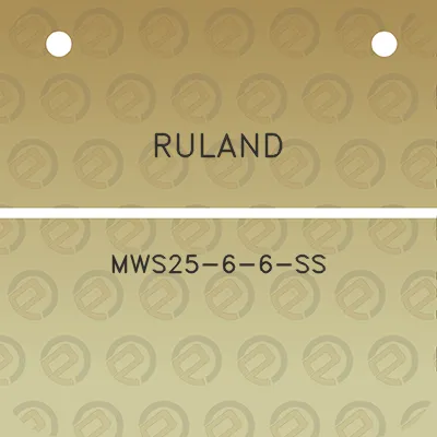 ruland-mws25-6-6-ss