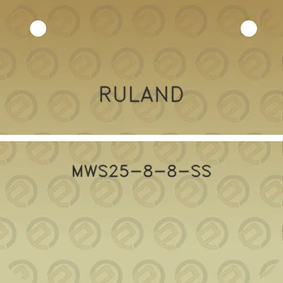 ruland-mws25-8-8-ss