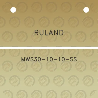 ruland-mws30-10-10-ss