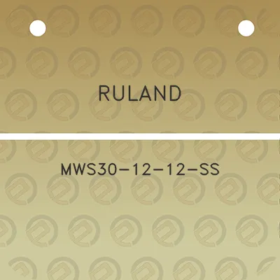 ruland-mws30-12-12-ss