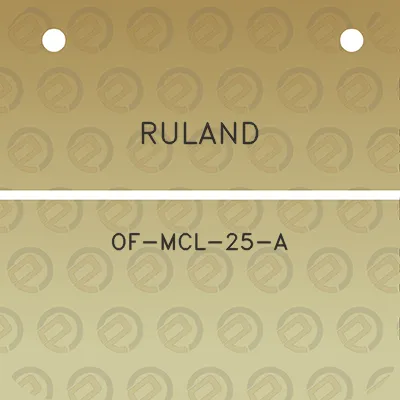 ruland-of-mcl-25-a