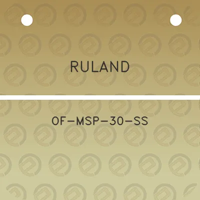 ruland-of-msp-30-ss