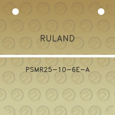 ruland-psmr25-10-6e-a