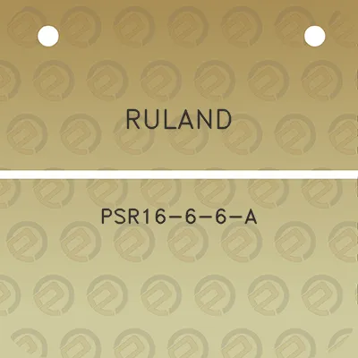 ruland-psr16-6-6-a