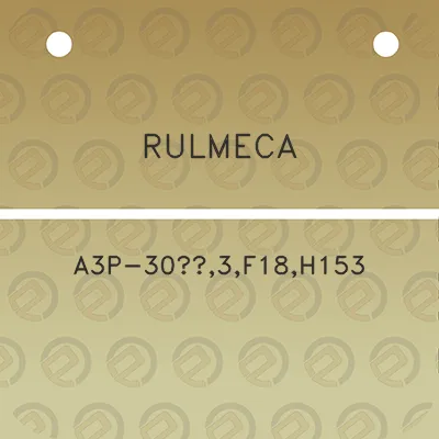 rulmeca-a3p-303f18h153