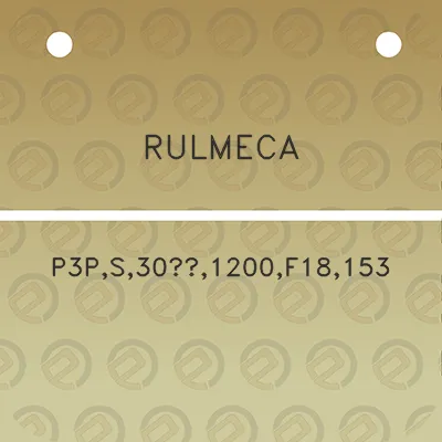 rulmeca-p3ps301200f18153