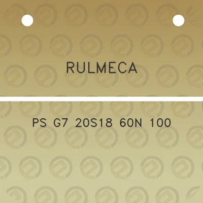 rulmeca-ps-g7-20s18-60n-100