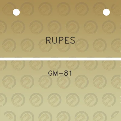 rupes-gm-81