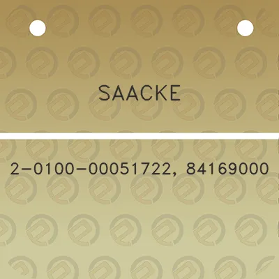 saacke-2-0100-00051722-84169000