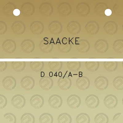 saacke-d-040a-b