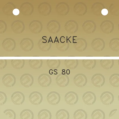 saacke-gs-80