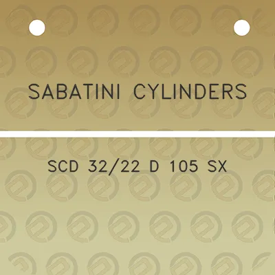 sabatini-cylinders-scd-3222-d-105-sx