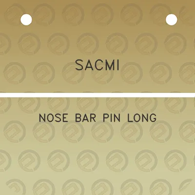 sacmi-nose-bar-pin-long