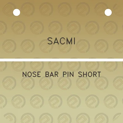 sacmi-nose-bar-pin-short