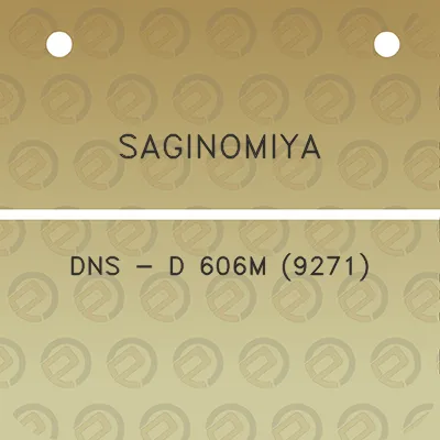 saginomiya-dns-d-606m-9271