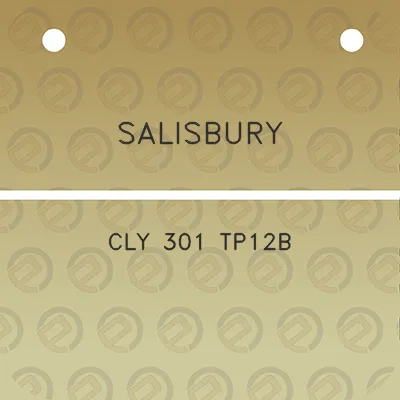 salisbury-cly-301-tp12b