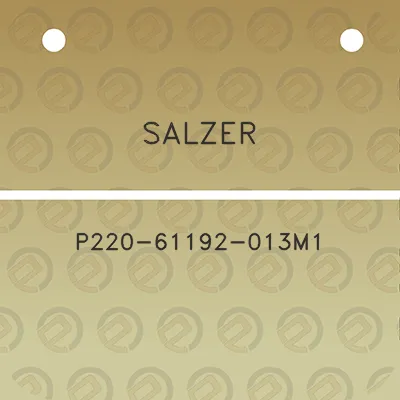 salzer-p220-61192-013m1