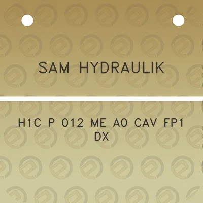 sam-hydraulik-h1c-p-012-me-a0-cav-fp1-dx