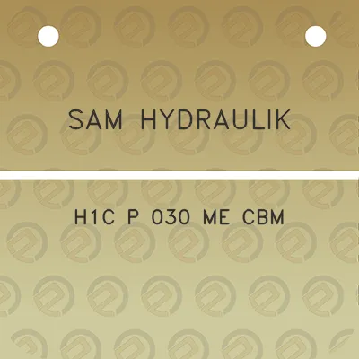 sam-hydraulik-h1c-p-030-me-cbm