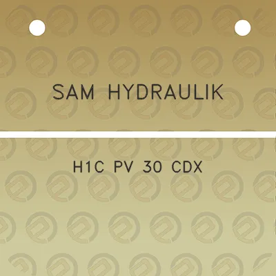 sam-hydraulik-h1c-pv-30-cdx