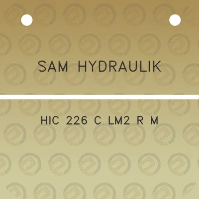 sam-hydraulik-hic-226-c-lm2-r-m