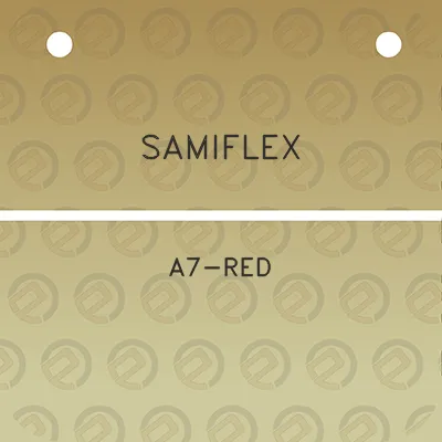 samiflex-a7-red