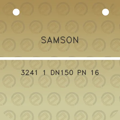 samson-3241-1-dn150-pn-16