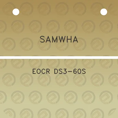 samwha-eocr-ds3-60s