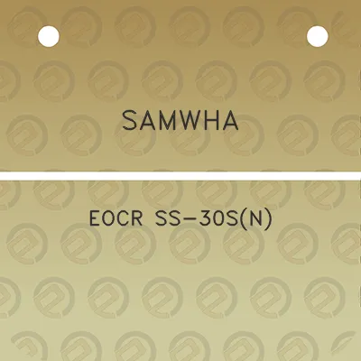 samwha-eocr-ss-30sn