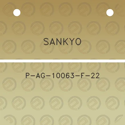 sankyo-p-ag-10063-f-22