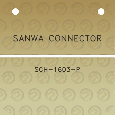 sanwa-connector-sch-1603-p