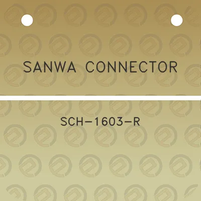 sanwa-connector-sch-1603-r