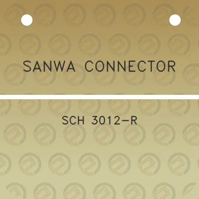 sanwa-connector-sch-3012-r