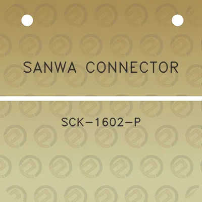 sanwa-connector-sck-1602-p