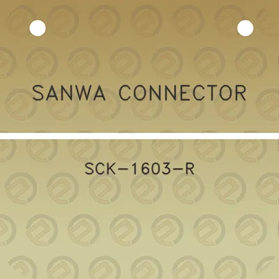 sanwa-connector-sck-1603-r