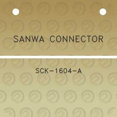 sanwa-connector-sck-1604-a