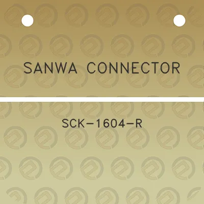 sanwa-connector-sck-1604-r