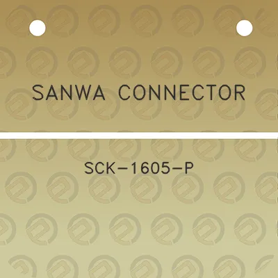 sanwa-connector-sck-1605-p