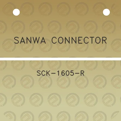 sanwa-connector-sck-1605-r