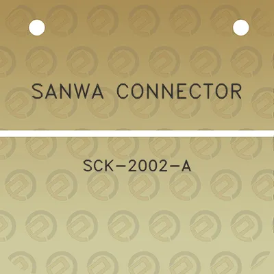 sanwa-connector-sck-2002-a