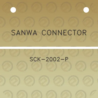 sanwa-connector-sck-2002-p