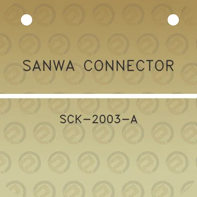 sanwa-connector-sck-2003-a