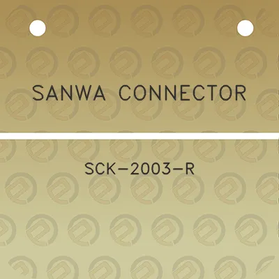 sanwa-connector-sck-2003-r