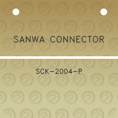 sanwa-connector-sck-2004-p