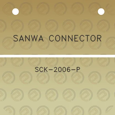 sanwa-connector-sck-2006-p